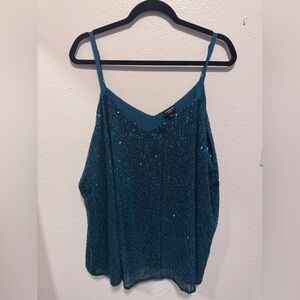 torrid Teal Sequin Cami